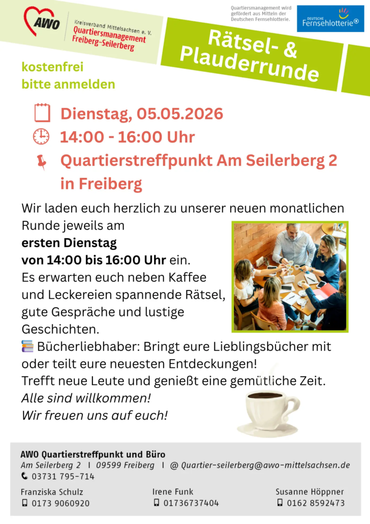 2026 05 05 Rätsel & Plauderrunde