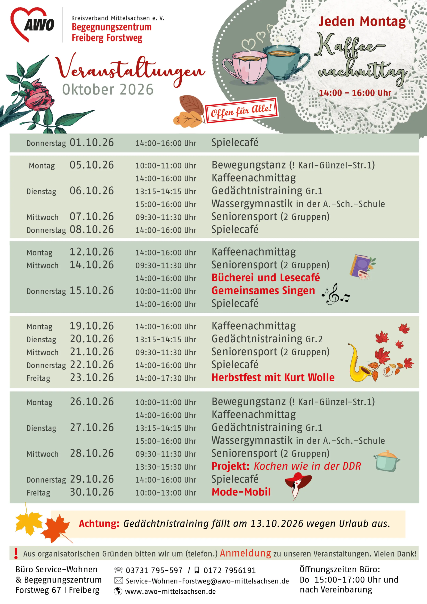 Plakate Begegnungsstätte 2026 10 1